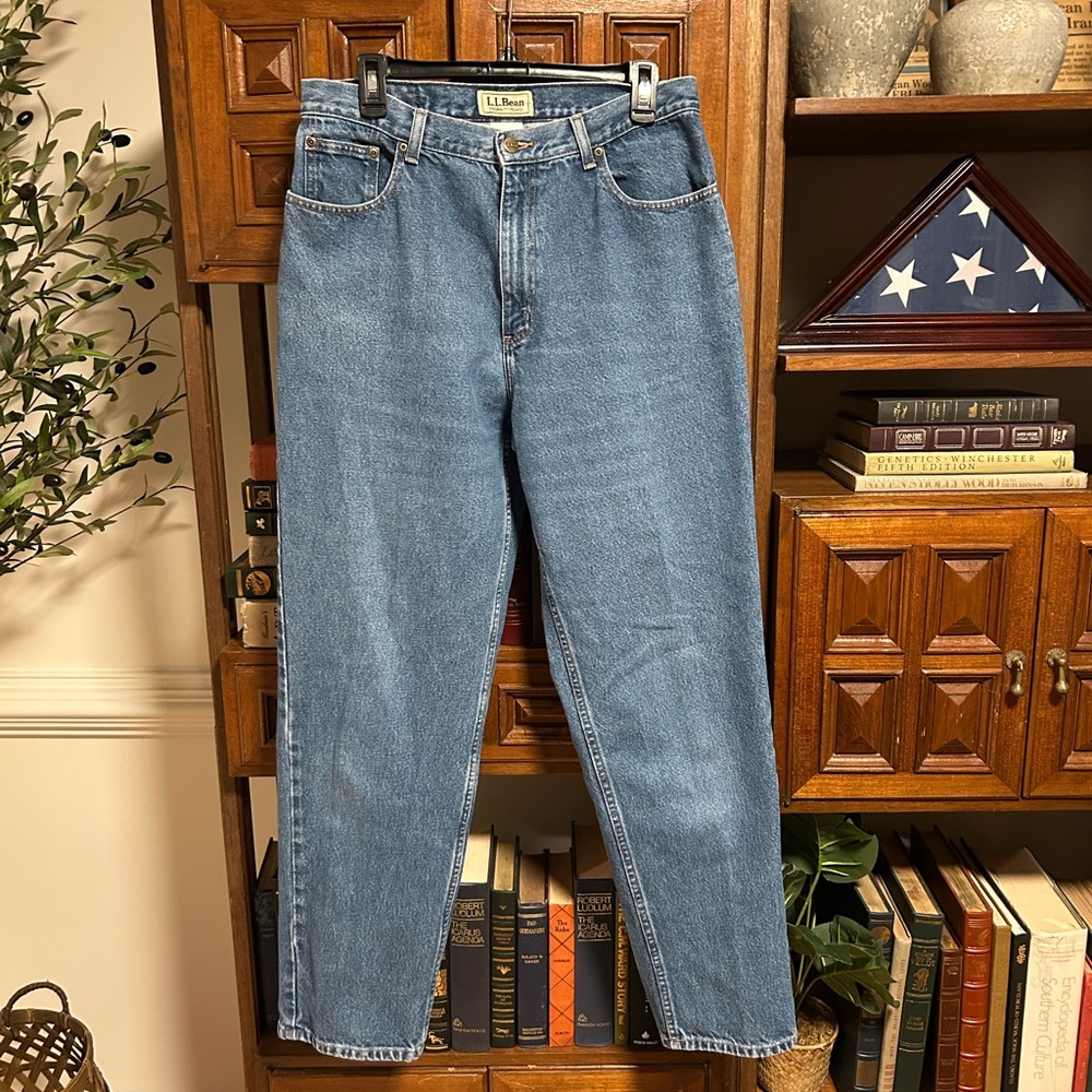 L.L. Bean Blue Straight Leg Jeans